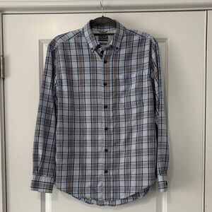 Pacific outfitters and White Plaid Button Down Shirt